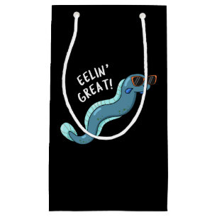 Petit Sac Cadeau Eelin Great Funny Slippery Eel Pun Dark BG