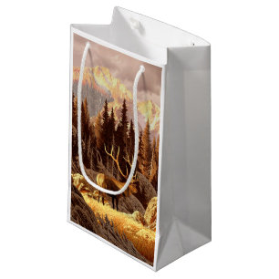 Petit Sac Cadeau Élans Taureau