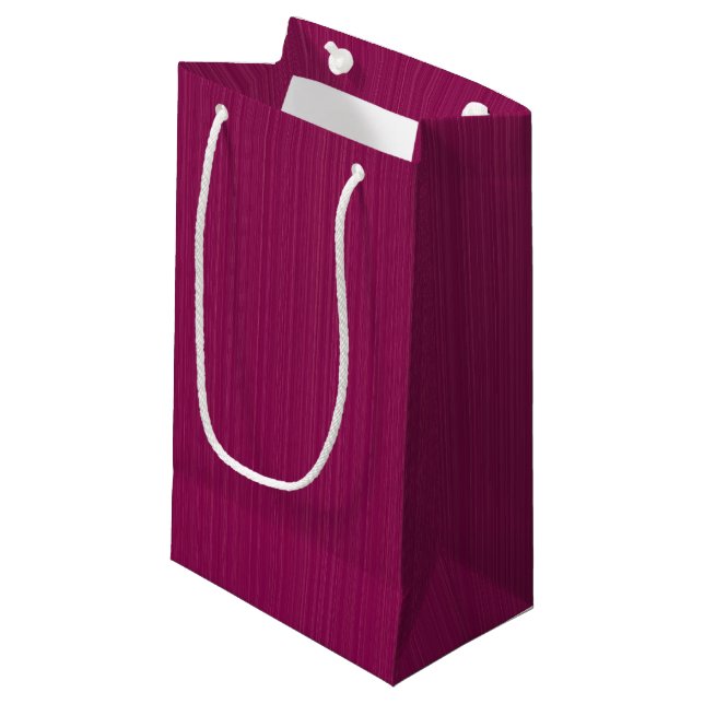 Petit Sac Cadeau Élégance texturée de Maroon (Devant Angle)