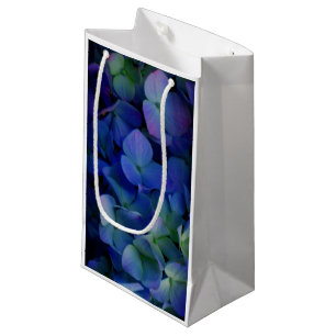 Petit Sac Cadeau Élégant bleu pourpre bleu pourpre floral