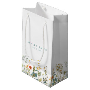 Petit Sac Cadeau Élégant domaine Fleur sauvage