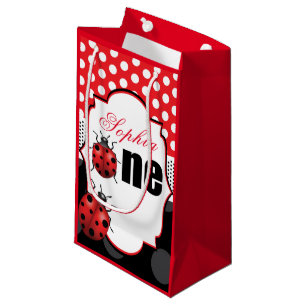 Petit Sac Cadeau Elegant Ladybug premier anniversaire