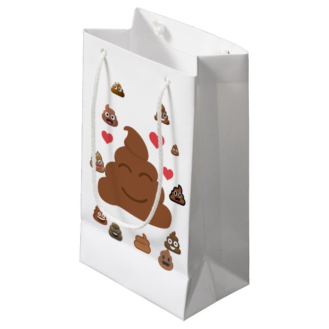 Petit Sac Cadeau Emoji de dunette (Devant Angle)