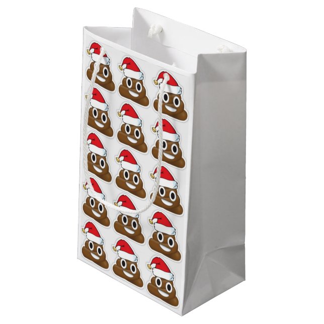 Petit Sac Cadeau Emoji de Joyeux Noël (Dos Angle)