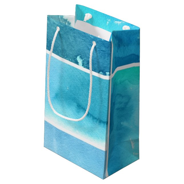 Petit Sac Cadeau Ensemble de l'abrégé sur 2 peints à la main (Dos Angle)