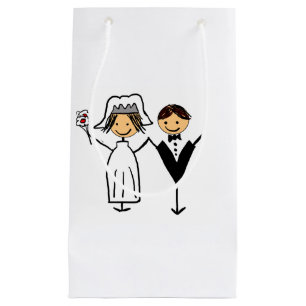 Petit Sac Cadeau Épouse et pièce funky