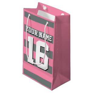 Petit Sac Cadeau Équipe cycliste Flamingo Pink Charcoal Jersey Prep