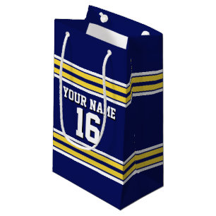 Petit Sac Cadeau Équipe de stripes blanches de Jersey