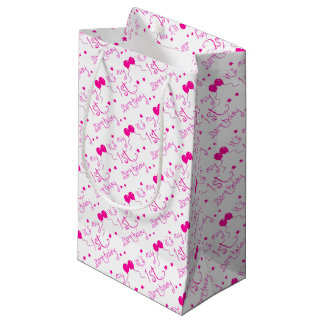 Petit Sac Cadeau ęr thème de fille d'anniversaire