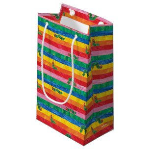 Petit Sac Cadeau Eric Carle   Caterpillar Rainbow Stripe Motif