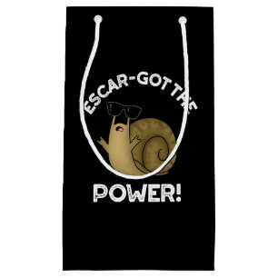 Petit Sac Cadeau Escar a obtenu la puissance amusante escargot jeu 
