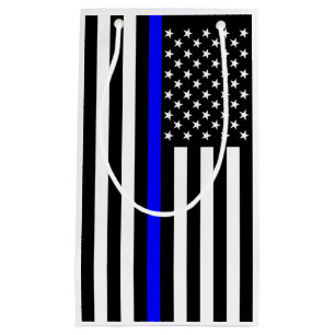 Petit Sac Cadeau États-Unis Drapeau Le Thème Ligne Bleue Mince