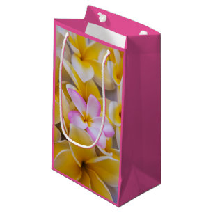 Petit Sac Cadeau États-Unis, Hawaï, Oahu, Fleurs de plumeria en fle