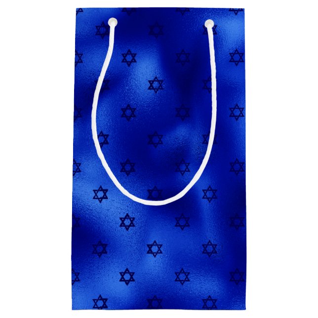 Petit Sac Cadeau Étoile bleue royale de David Hanoukka (Devant)