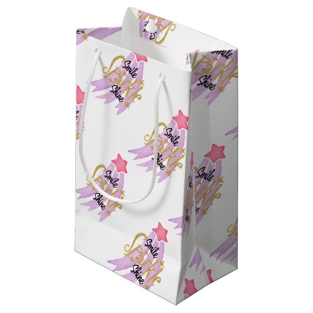 Petit Sac Cadeau Étoile brillante (Devant Angle)