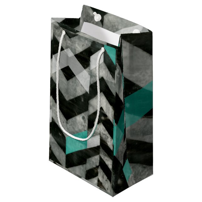 Petit Sac Cadeau Exclusion Chevron II (Devant Angle)
