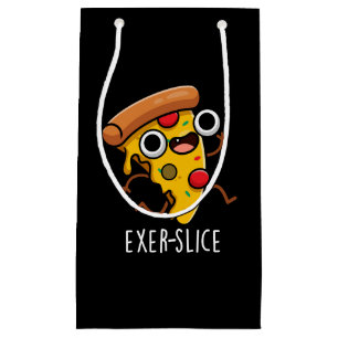 Petit Sac Cadeau Exer-slice Funny Pizza Pun Dark BG