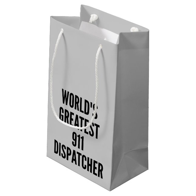 Petit Sac Cadeau Expéditeur 911 le plus grand du monde (Dos Angle)