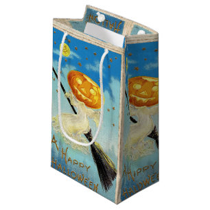 Petit Sac Cadeau Falln Happy Halloween sorcière Citrouille