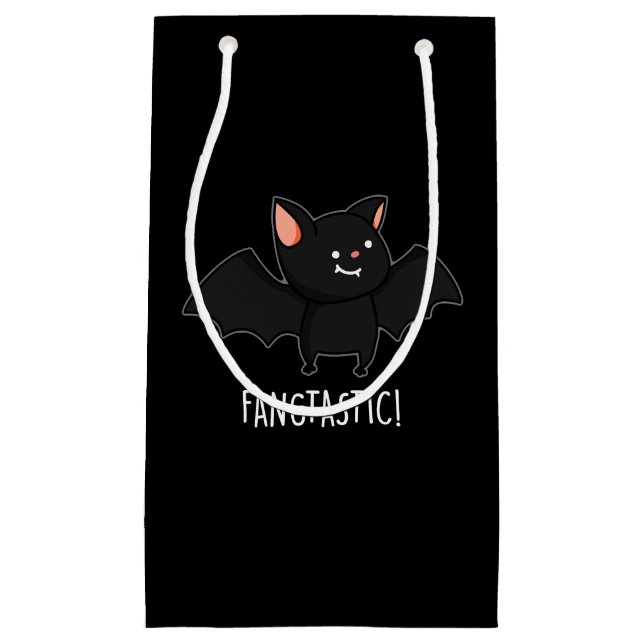Petit Sac Cadeau Fangtastic Funny Halloween Noir chat chaton pistol (Devant)