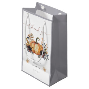 Petit Sac Cadeau Faveur de douche de mariage floral de chute lunati