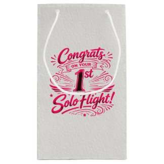 Petit Sac Cadeau Félicitations pour votre 1er vol solo !