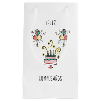Petit Sac Cadeau Feliz Cumpleaños | de Birthday contents