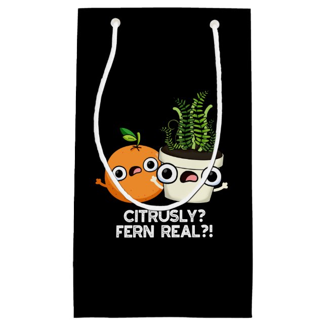 Petit Sac Cadeau Ferne Citrusque Véritable Amusante Citrus Plante P (Devant)