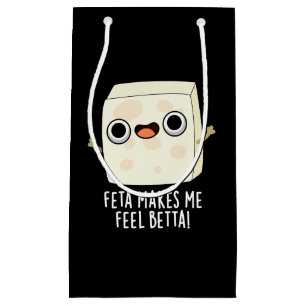 Petit Sac Cadeau Feta Me Rend Plus Heureux Blague Drôle De Fromage
