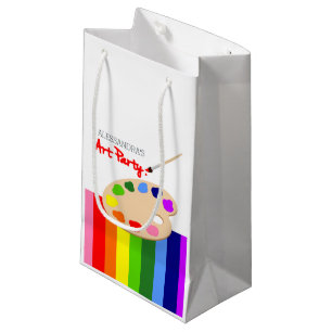 Petit Sac Cadeau Fête d'anniversaire d'art de palette de peinture