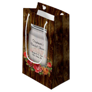 Petit Sac Cadeau Fête de la mariée de guirlande de fleur de pot de