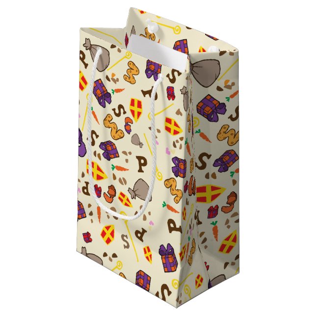 Petit Sac Cadeau Fête de Saint-Nicolas (Devant Angle)