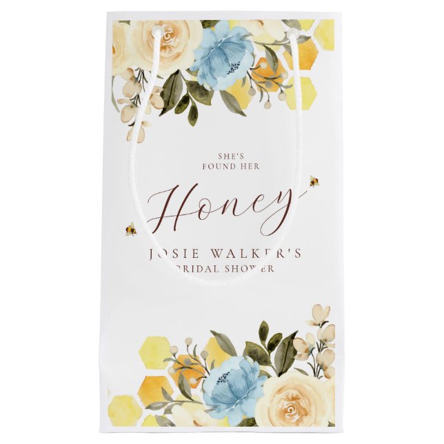 Petit Sac Cadeau Fête des mariées d'abeilles (Devant)