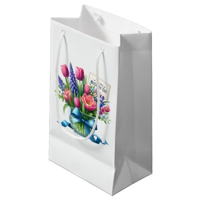 Petit Sac Cadeau Fête des Mères  (Devant Angle)