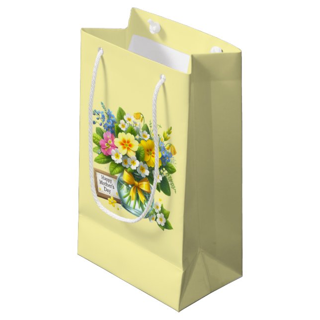 Petit Sac Cadeau Fête des Mères  (Devant Angle)