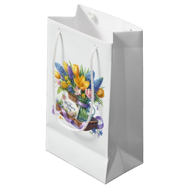 Petit Sac Cadeau Fête des Mères  (Devant Angle)