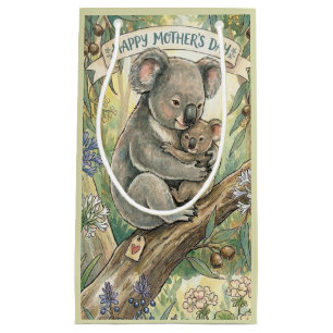 Petit Sac Cadeau Fête des mères koala avec joey