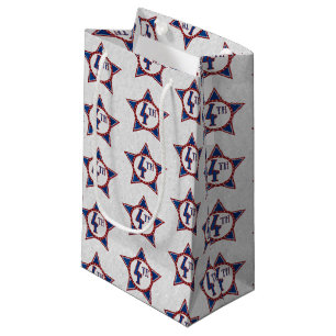 Petit Sac Cadeau Fête du 14 juillet scintillante