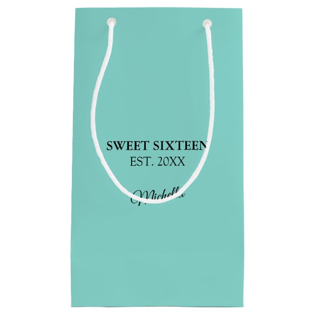 Petit Sac Cadeau Fête Tiara de la petite robe noire (Devant)