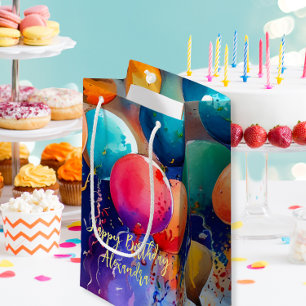 Petit Sac Cadeau Fêtez ! Texte Personnalisé N'Importe Quelle Occasi