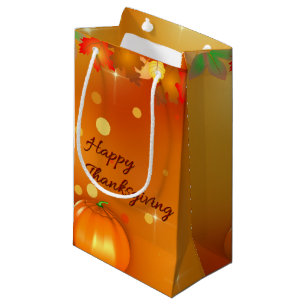 Petit Sac Cadeau Feuille d'automne coloré de bon thanksgiving