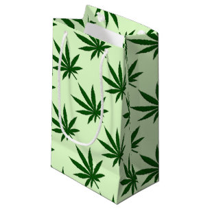 Petit Sac Cadeau Feuille de mauvaise herbe