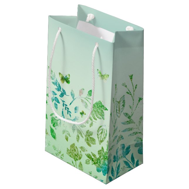 Petit Sac Cadeau Feuille du printemps (Dos Angle)