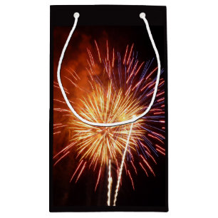 Petit Sac Cadeau Feux d'artifice Rouges, Blancs et Bleus I Patrioti