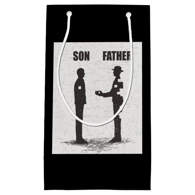 Petit Sac Cadeau Fils Et Père (Devant)
