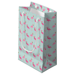 Petit Sac Cadeau Flamants roses roses mignons