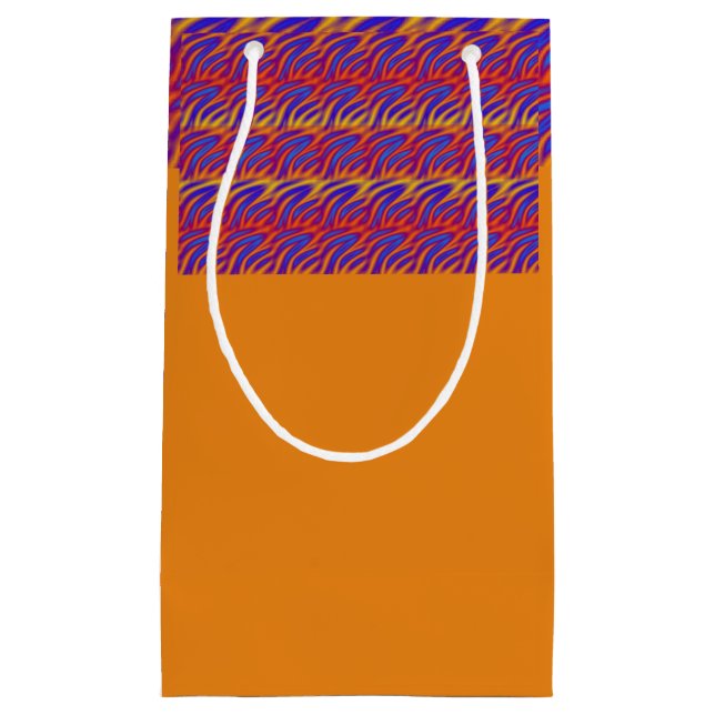 Petit Sac Cadeau Flammes bleues (Devant)