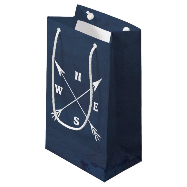 Petit Sac Cadeau Flèches compass (Devant Angle)