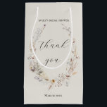 Petit Sac Cadeau Fleur sauvage Boho Rustic Elegant Fête des mariées<br><div class="desc">fleur sauvage Boho Rustique Élégant Bridal Shower Invitation</div>