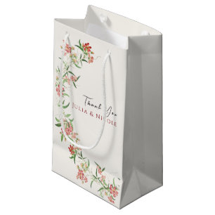 Petit Sac Cadeau Fleur sauvage rose Rose Spring Garland Mariage